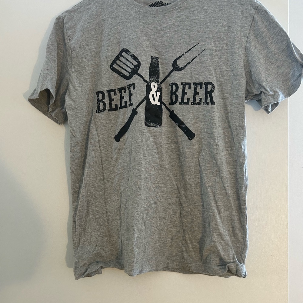Disguise Gray 'Beef & Beer' Graphic Tee
